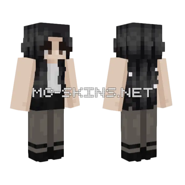 Charli XCX 360 Brat Minecraft skin, front and back
