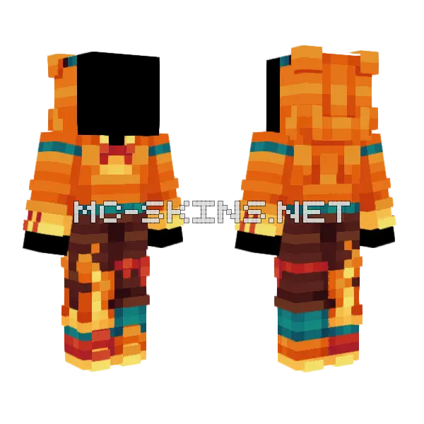 Charmander Ob Minecraft skin, front and back