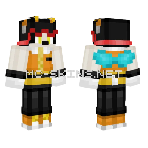 Charmy Bee Skin Minecraft skin, front and back