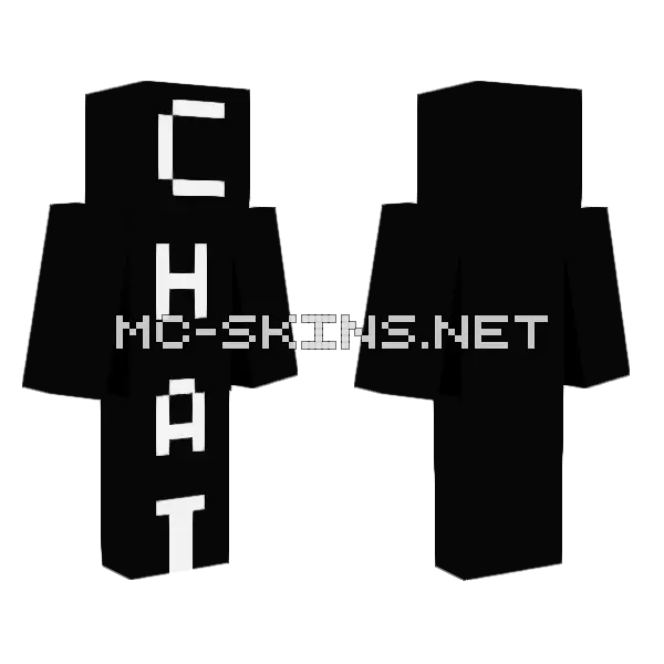 Chat Skin Minecraft skin, front and back