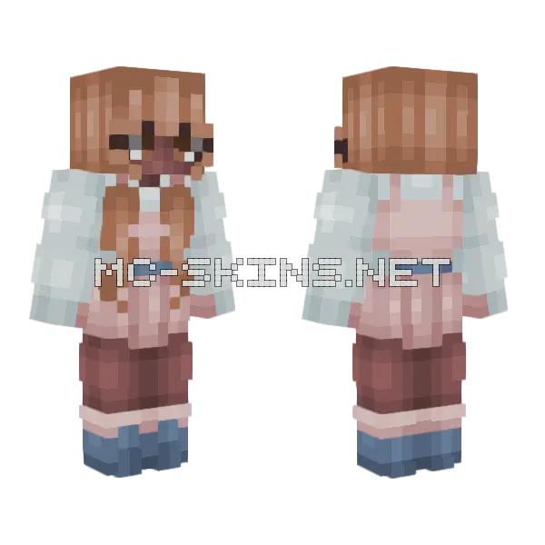 Cheerleader Using Raffle Base Minecraft skin, front and back