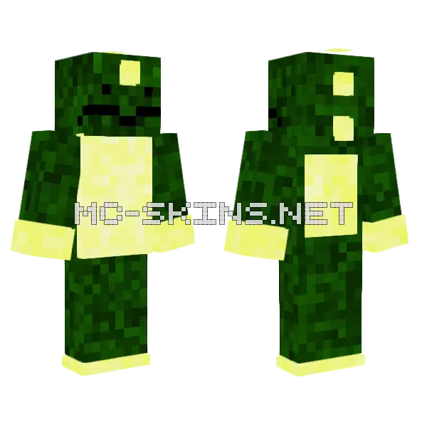 Cheesasaur Skin Minecraft skin, front and back