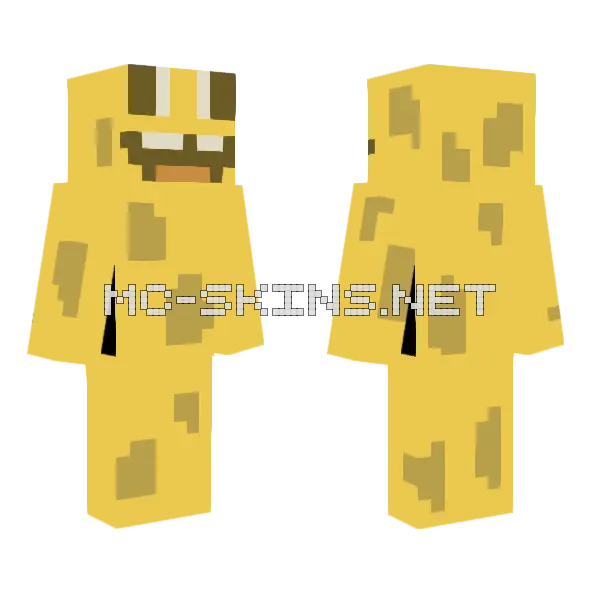 Cheesy Block Person, front and back