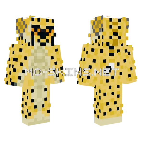 Cheetah Spots Outfit, front and back