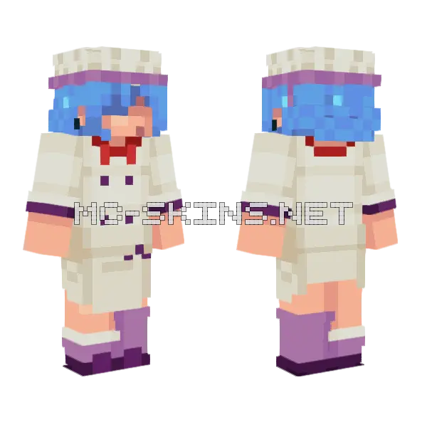 Chef Catsr25 Minecraft skin, front and back