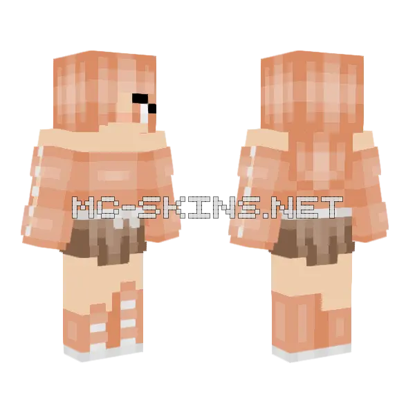 Cherry Blossom Girl Minecraft skin, front and back