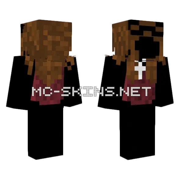 Cherry Self Made Minecraft skin, front and back