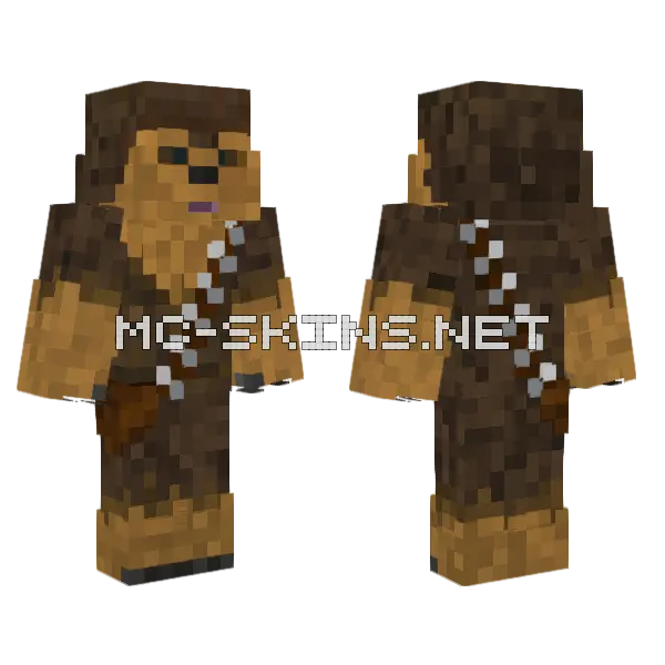 Chewbacca Detailed Skin Minecraft skin, front and back