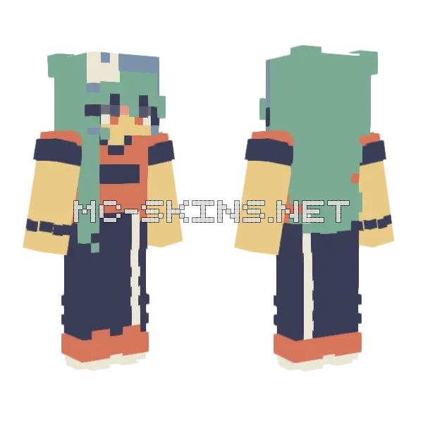 Chewed Gum 50f Rc Minecraft skin, front and back