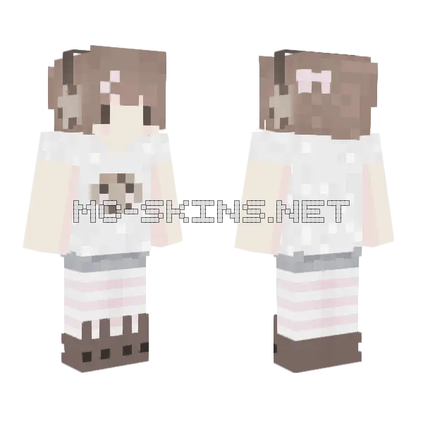 Chibi Cute Cookie Girl, front and back