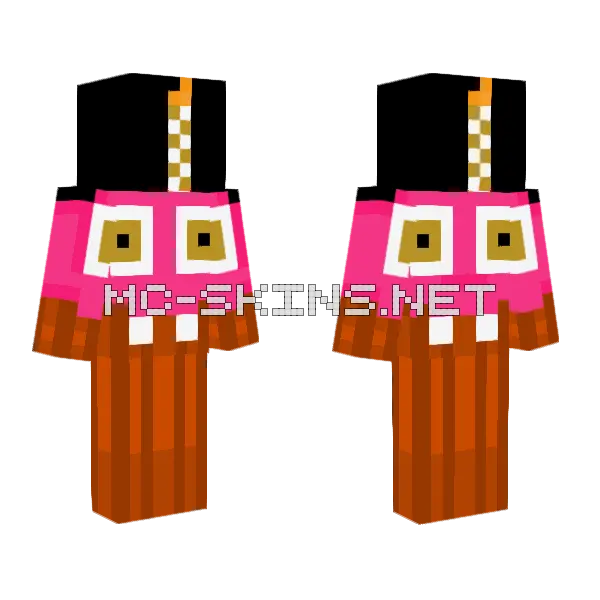 Chica S Cupcake Minecraft skin, front and back