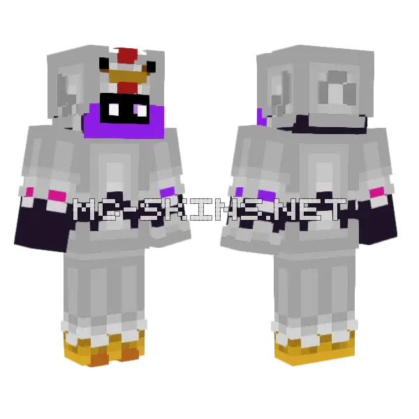 Chicken Face Outfit, front and back