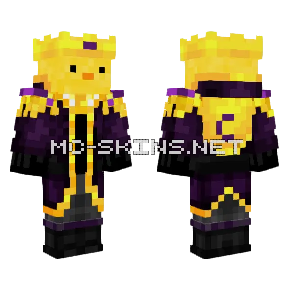 Chicken Man Minecraft skin, front and back