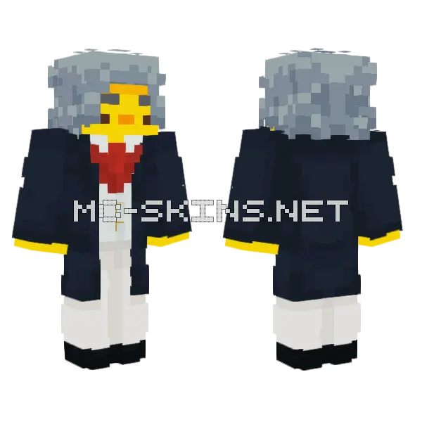 Chickpianist Minecraft skin, front and back