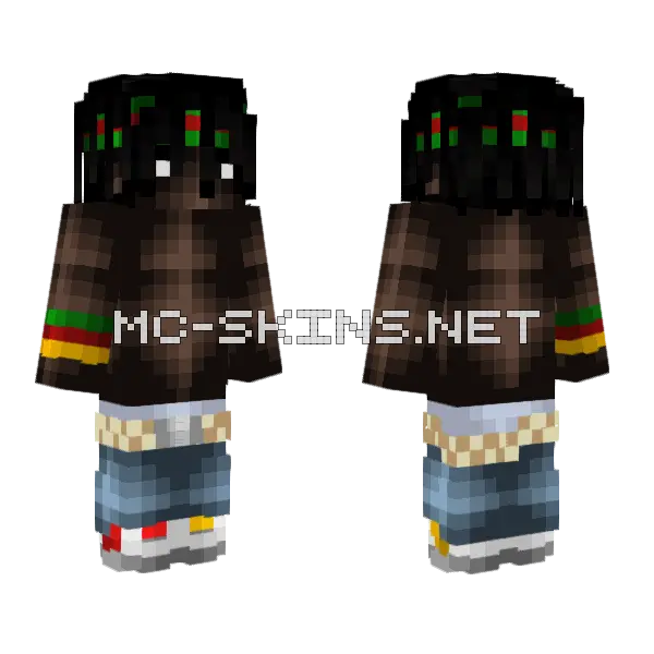 Chief Keef Skin Minecraft skin, front and back