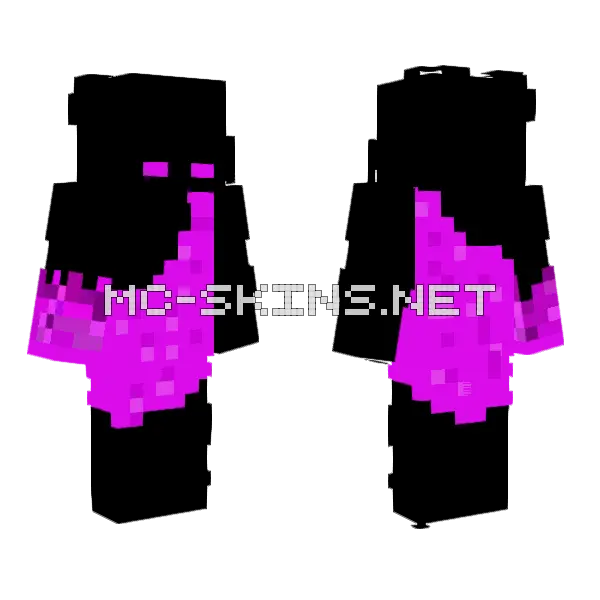 Chiefxd But Ender Minecraft skin, front and back