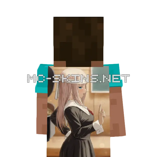 Chika Fujiwara School Uniform cape, outside and lining