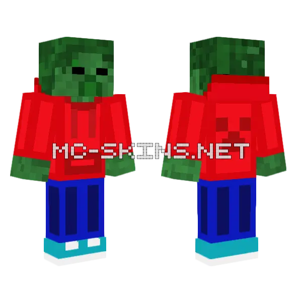 Chill I Wont Bite Minecraft skin, front and back