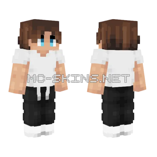 Chill Summer Fashion Minecraft skin, front and back