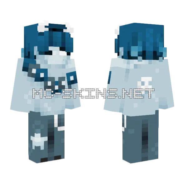 Chills Te Minecraft skin, front and back