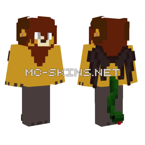 Chimera Minecraft skin, front and back