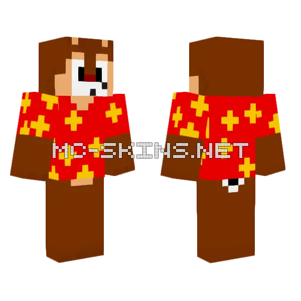 Chip N Dale Rescue Rangers Minecraft skin, front and back