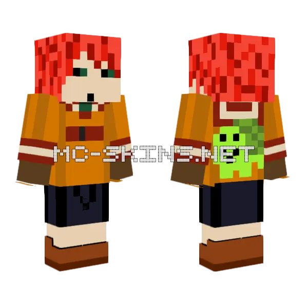Chise Hatori Turtle Minecraft skin, front and back