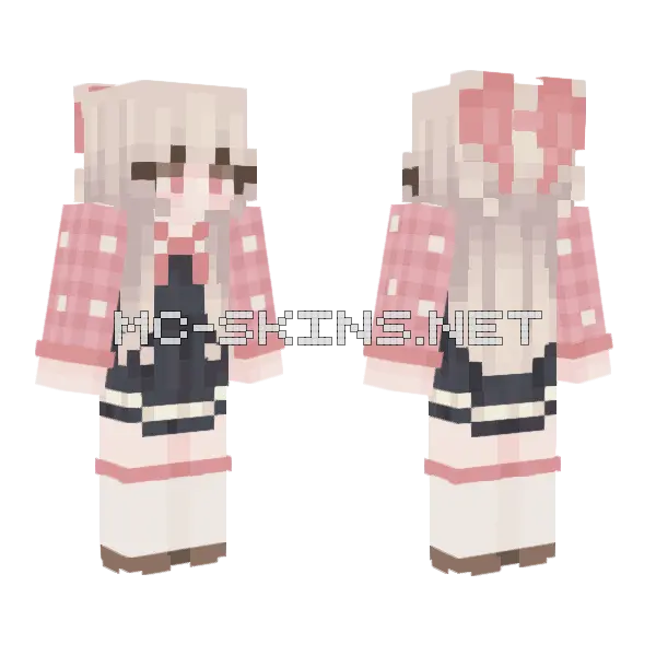 Chisey Blue Minecraft skin, front and back
