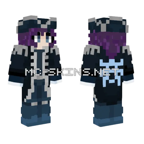 Chiseya Piraten Punk Skin Minecraft skin, front and back
