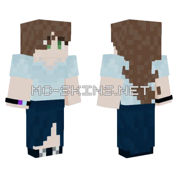 Chloe Minecraft skin, front and back