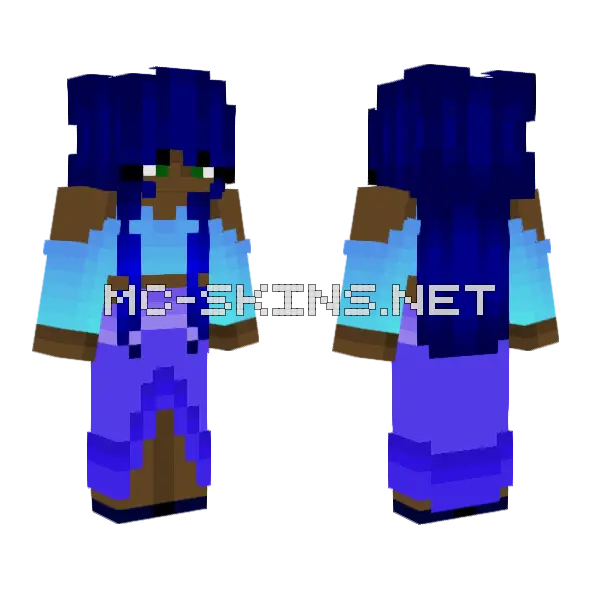 Chloe Ce Minecraft skin, front and back