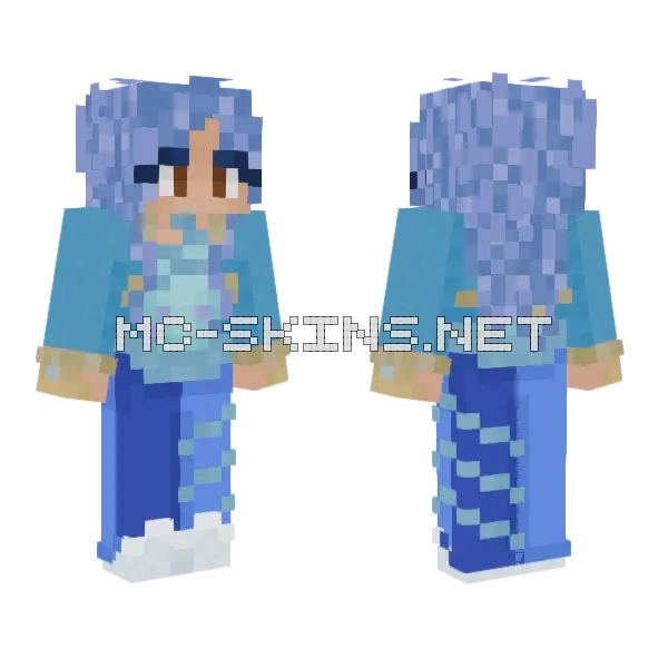 Chloe D4 Minecraft skin, front and back