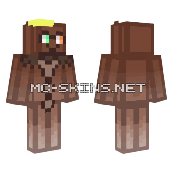 Choco Cat Minecraft skin, front and back