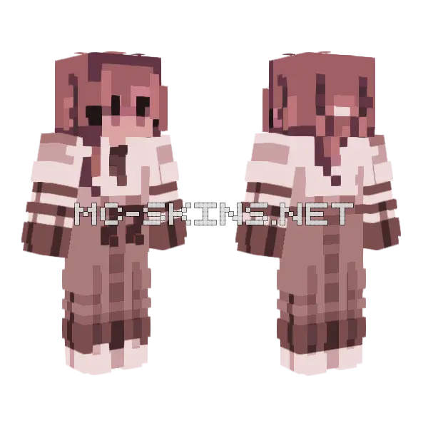 Choco Piano Minecraft skin, front and back