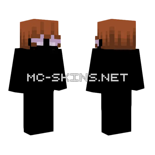 Chocolate Boy HB Minecraft skin, front and back