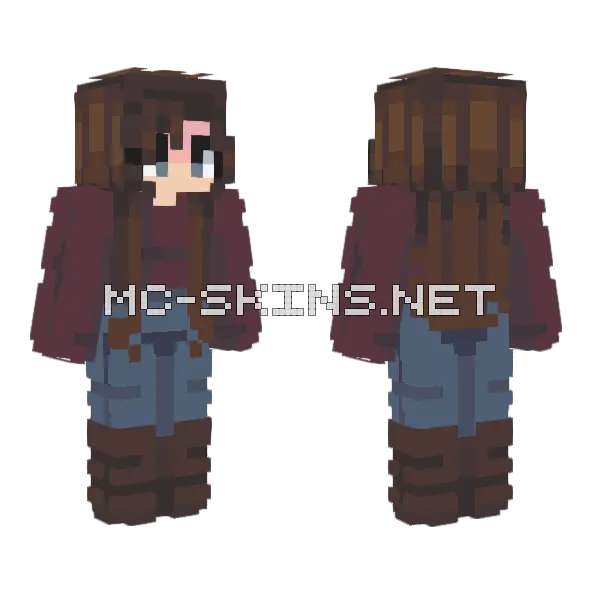 Chocolate Chip Rce Minecraft skin, front and back