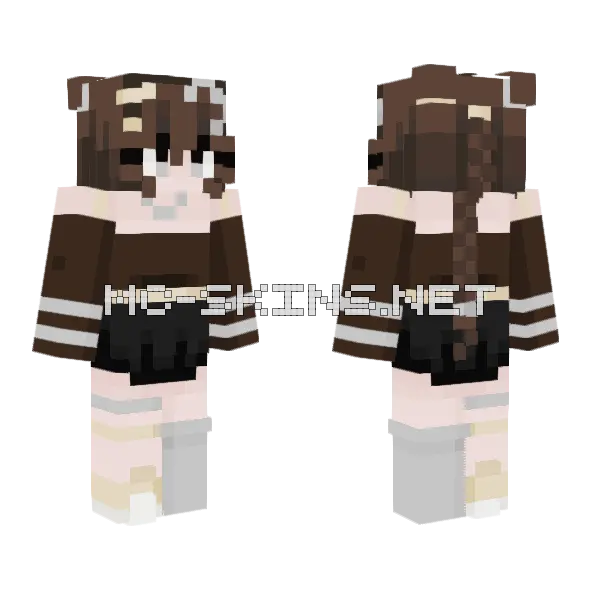 Chocolate Dipped Stars Minecraft skin, front and back