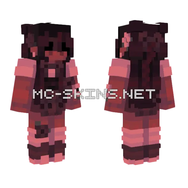Chocolate Fudge Brownie RCE Minecraft skin, front and back