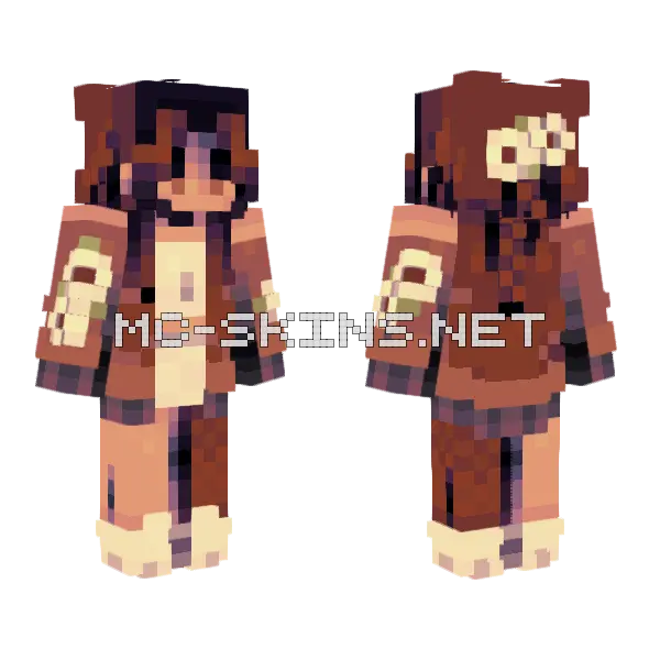 Chocolate Milk Te Minecraft skin, front and back