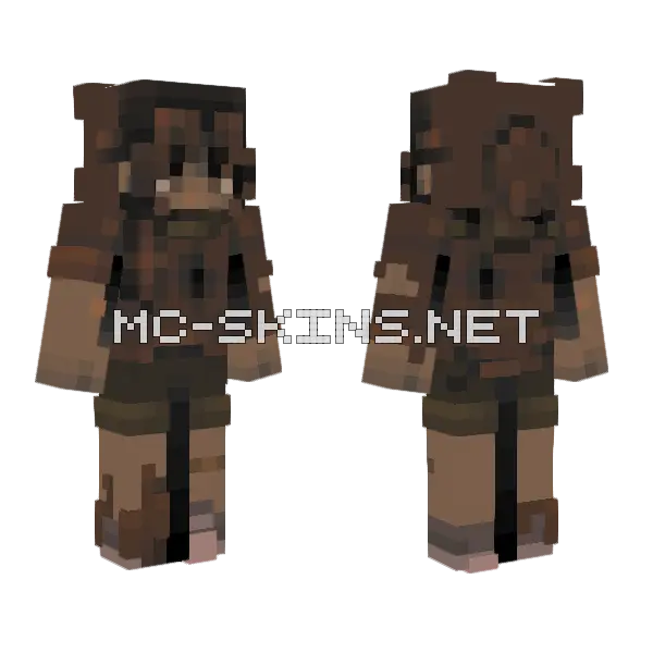 Chocolate Soup Skin Minecraft skin, front and back