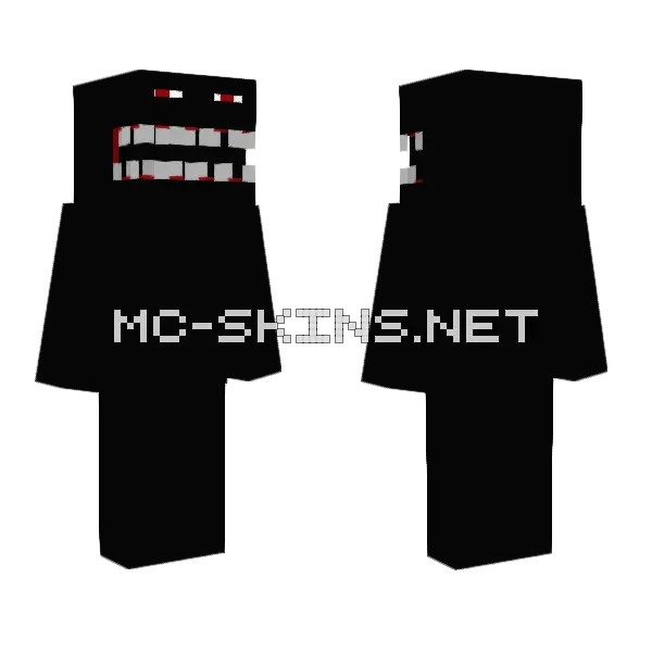 Chomp Chomp Monster Minecraft skin, front and back