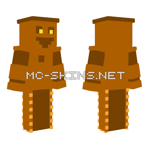Chop N Roll FNAF Minecraft skin, front and back