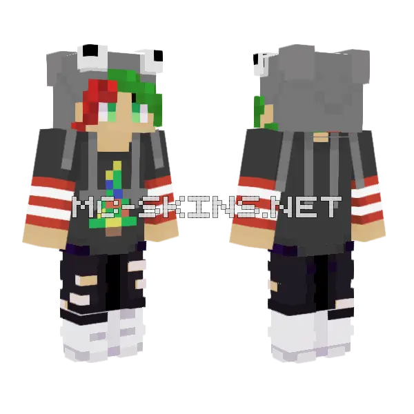 Chrimmy Tim Minecraft skin, front and back