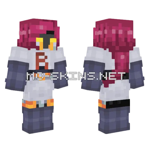 Chris But Jessie Minecraft skin, front and back