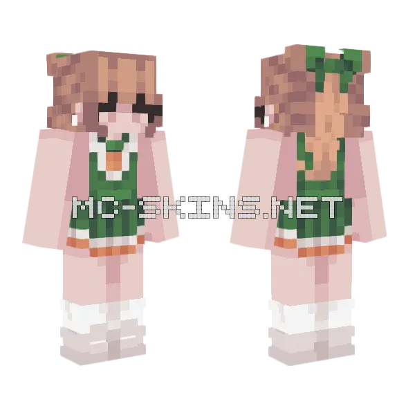 Chrissy Cunningham Minecraft skin, front and back