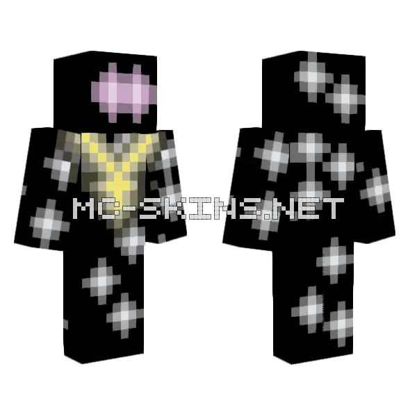 Christian Space Minecraft skin, front and back
