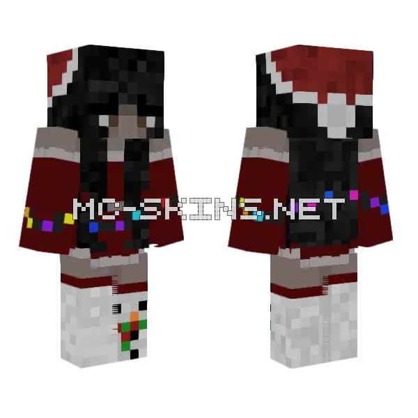 Christmas 3 Minecraft skin, front and back