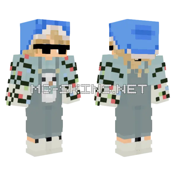 Christmas Astric Part 2 Minecraft skin, front and back