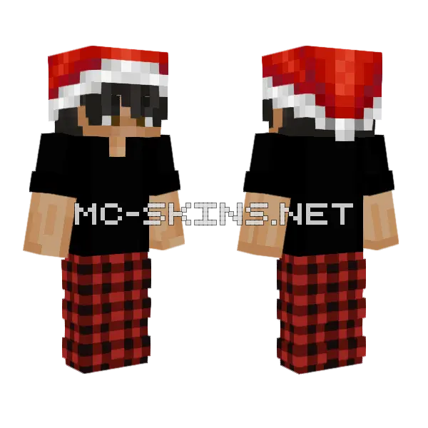 Christmas Boy Duo Minecraft skin, front and back