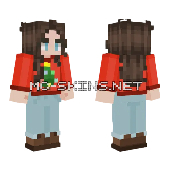 Christmas Cassidy Minecraft skin, front and back